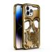 Avzax Apple Iphone 12 Pro Polycarbonate Gold Skeleton Design Back Case Cover
