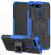 Empire Accessories Honor View 20 Blue Plastic, Polycarbonate Shockproof Kickstand Back Case Cover