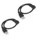 BIGGEAR (2pcs) 20cm Micro USB Female to USB Male for OTG Morpho 1300 E2, E3/Mantra MFS100/Startek