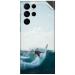 GADGETSWRAP Printed Vinyl Skin Sticker for Samsung Galaxy S22 Ultra - surfing 3