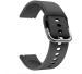 SWAPME + 20MM Soft Silicone Watch Band Strap & stainless steel buckle Compatible With Amazfit GTS 2 Mini, Amazfit Bip,Amazfit GTS,Samsung Galaxy Watch 4/ Watch 5 Smart Watch Strap (Black)