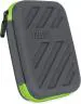 Tizum Grey and Green Ethylene Vinyl Acetate, Lycra and Nylon External Hard Drive Case - 2.5 inch
