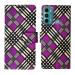 A D Enterprises Lacha Purple Flip Cover for Moto G40 Fusion | Magnetic Case | Shock Absorbent | Flip Cover Moto G40 Fusion