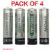 KP ORIGINAL BATTERY Vipow Rechargeable 18650 3000 mAh 3.7v Lithium ion Battery Pack of 4