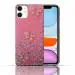 RJR iPhone 11 Back Case Cover for Girls | Sparkle Glitter | Stylish for Ladies Women Back Case Cover for iPhone 11-Pink
