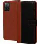 Hupshy Oppo A53s 5G Black and Brown Leather Back Cover (Pack of 1)