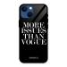 COVERS CART - More Issues than Vogue (Black) Glass Back Case for iPhone 13 Mini
