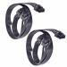 AdzMozi Cable8 Pin Male to Dual PCIe 2X 8 Pin 6 2 Male Power Cable 60CM 20CM for Corsair Modular Power Supply 8Pin Male to Dual 8Pin Male - Pack of 2
