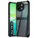 Fashionury Shockproof Crystal Clear Back Cover Case for Vivo Y38 5G | Protective Design | 360 Degree Protection | Transparent Back Cover Vivo Y38 5G (Black Bumper)