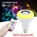 IMMUTABLE Black Led Bulb With Bluetooth Speaker With Remote Control Mp3 Player