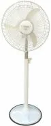 DIGISMART High Speed 2400 RPM 400mm Bullet Pedestal Fan with Adjustable Height with X-Flow (Ivory)