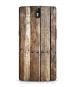 Bhai Cover OnePlus 1 Wooden Pattern Mobile Back Case Cover