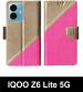 Sbms Iqoo Z6 Lite 5G Pink Artificial Leather Shock Proof Flip Cover