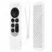 OBOE Remote Case Cover for New Siri Apple Tv 4k Remote (2nd Generation) 2021 Model (White)