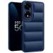 Fashionury Back Case Cover for Itel P55 5G | Compatible for Itel P55 5G Back Case Cover | Matte Soft Case | Liquid Silicon Puff Case for Itel P55 5G with Camera Protection | (Blue)