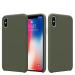 M Cart Dark Olive Silicone Case Cover For Iphone Xr