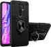 Lenient Xiaomi Redmi 9 Prime Black Rubber and Plastic Ring Case Back Cover