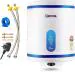 Gestor Strom 15 L Automatic Storage Water Geyser I 5 Star BEE Rated Automatic Water Heater for Home With Auto Cut Off Feature I 1-Year Warranty (Storm, White, Blue)
