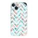 GADGETSWRAP Printed Vinyl Skin Sticker for iPhone 15- Teal Blue Clouds