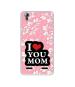 Casotec I Love Mom Design Printed Silicon Soft TPU Back Case Cover for Lenovo A6000 / A6000 Plus
