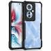 KISWA CUSTOME OPPO F25 PRO 5G Back Cover | Crystal Clear Transparent Back | Ultra Hybrid | Full Camera Protection | Raised Edge | Bumper Back Case (Black)