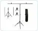 PICPRO 9ft x 6ft T-Shaped Background Photo & Videography Stand with Holding Clips,6ft Wide 9ft Tall Adjustable Photo Studio Background Support (T Stand and Clips with Bag)