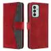 Autofocus Faux Leather Back Case Flip Cover for Samsung A34 5G with ID Card Slot | Foldable Stand | 2 Card Slot | 1 Cash Slot | Magnetic Closure - Executive Red, 22950