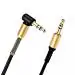 Eshopglee Jack Male To Male 90 Degree Right Angle Aux Audio Cable Cord For Phone,Tablet, Speaker 3.5 mm