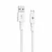 Portronics Connect B Micro USB Cables For Fast Charging and Data Sync 3.0 Amp with PVC Heads, Nylon Braided, 1 M(White)