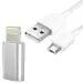 Eshopglee 8 Pin Adapter Micro USB Data Sync Fast Charging Cable