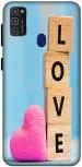 SARTOOLIYA Samsung Galaxy M30S Multicolor Plastic Love Wallpaper Printed Water Proof Back Cover