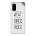 GADGETSWRAP Printed Vinyl Skin Sticker for Samsung Galaxy S20 - a Mistake is Success in Progress