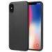 Memumi iPhone X Slim Series Ultra Thin Back Cover Case, 0.3 mm, Thinfit, Matt Finish, Fingerprint and Scratch Resistant (Black)