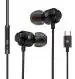 Wissenschaft JPS01 DAC Chip Type C Wired Earphones with Mic Compatible with All Type C USB devices (Black)