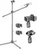 Techtest Adjustable Dual Microphone Stand Singing Condenser Mic Stand for Recording Studio Stand