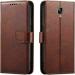 Slugabed Flip Cover for OnePlus 3, OnePlus 3T | Magnetic Closurer| PU Leather Magnetic Wallet Back Cover Case (Brown)