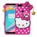 Indiacase Oneplus 5T Pink Rubber Shock Proof, Dual Protection, Silicone, 3D Catoon Kitty, Shock-Absorbent, Wireless Charging Compatible Cases & Covers