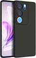 XOVO Back Cover for Vivo V29 5G, Vivo V29 Pro 5G (Black, Dual Protection, Silicon, Pack of 1)