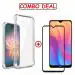 Kite Digital Redmi 8A Transparent Bumper Shock Proof Corner Soft TPU Silicone Flexible Back Case Cover + 5D/6D/11D/21D Premium Tempered Glass Screen Protector