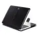 Dorca Black Faux Leather Slim Fit And Magnetic Closure Laptop Case For HP 15s 15s-Du0050tu 15.6 Inch