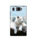 Casotec Snow Lion Design Printed Silicon Soft TPU Back Case Cover for Panasonic P66 Mega