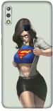 instyler Asus Zenfone Max Pro M2 Matte Vinyl Supergirl Printed Mobile Skin Sticker with Scratch Resistant Lamination