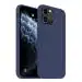 LIRAMARK Liquid Silicone Soft Back Cover Case for Apple iPhone 11 Pro (Midnight Blue)