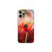 GADGETSWRAP Printed Vinyl Skin Sticker for Apple iPhone 12 Mini - Red Yellow Flower Petals
