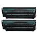 Dotpot Compatible Toner Cartridge Replacement for HP 12A Q2612A Standard (2,000 Pages) for Printers- Pack of 2, Black