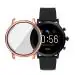 LIRAMARK Soft TPU Front Protection Case Cover for Fossil Gen 5 Carlyle Smart Watch (Rose Gold)