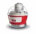 Ariete Ice Cream Maker Party Time 643, Ice Cream Maker, Mixing Spatula, Ice Cream Maker with Lid for Adding Ingredients, Preparation Time 30 Minutes, Capacity 1.5 L, 12 W, Red