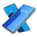 RUPELIK (Mirror Flip Realme 8 5G Blue) Polycarbonate Mobile Clear View Shockproof Plating Mirror Flip Stand Cover Case Compatible with Realme 8 5G (Blue)(SENSOR NOT WORKING)