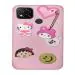 Fastship Silicone soft Doll Kitty with Pendant Case proper fit Back Cove for Redmi 9 Activ / Redmi 9 - Pink