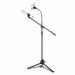 Techtest Mic Stand for Studio Recording Singing Video Adjustable Microphone Stand with Mobile Holder